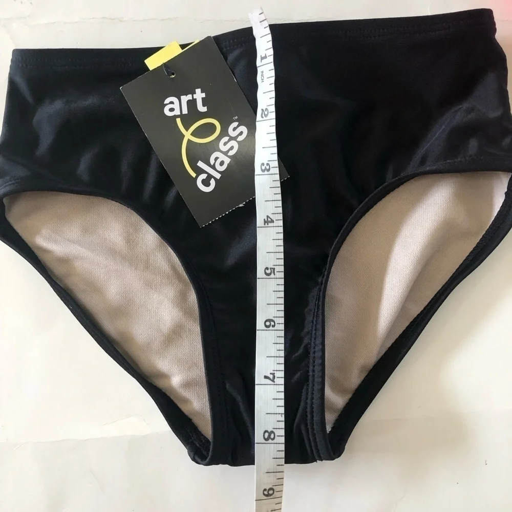 Bundle 3Pc Art Class Cat & Jack Tropical Bralette Pink Black Bikini Bottoms Set